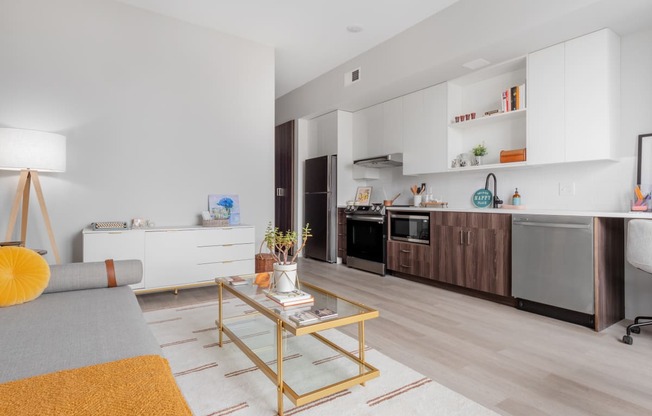 Studio layout at TREO apartments, Cleveland 44116