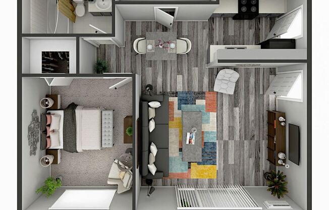 1 bed, 1 bath, 700 sqft, $1,450, Unit C206