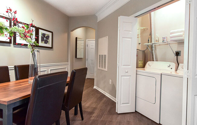 In-suite washer and dryer at Central Park Apartments in Worthington, Columbus, OH