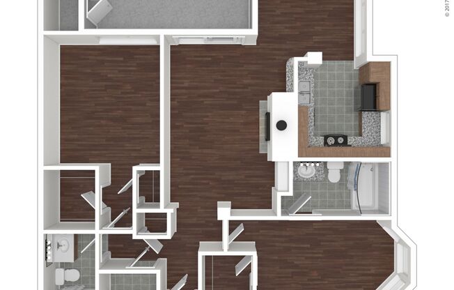 2 beds, 2 baths, 1,104 sqft, $2,425