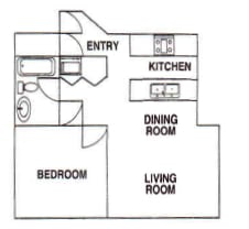 1 bed, 1 bath, 600 sqft, $1,520