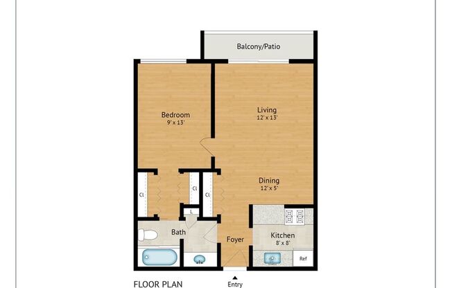 1 bed, 1 bath, 595 sqft, $2,895, Unit 312
