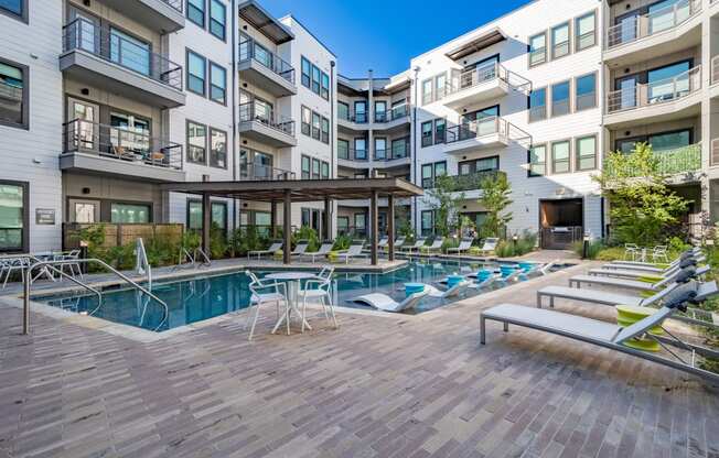 Resort Style Pool with Lounge Seating