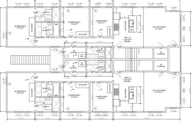 3 beds, 3 baths, 1,140 sqft, $3,850, Unit 3849 1/2 S. Flower Drive