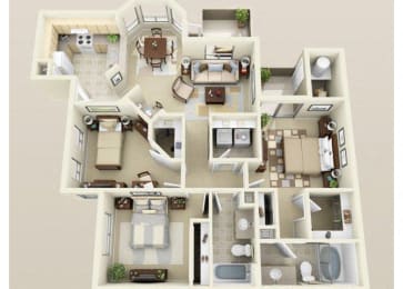 3 beds, 2 baths, 1,399 sqft, $1,900