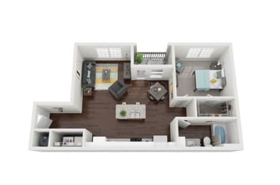 1 bed, 1 bath, 817 sqft, $1,478