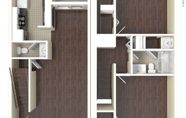 2 beds, 1.5 baths, 1,064 sqft, $1,515