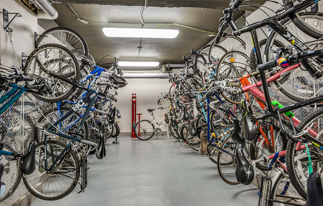 Bike storage at The Melwood, Washington, DC, 20009