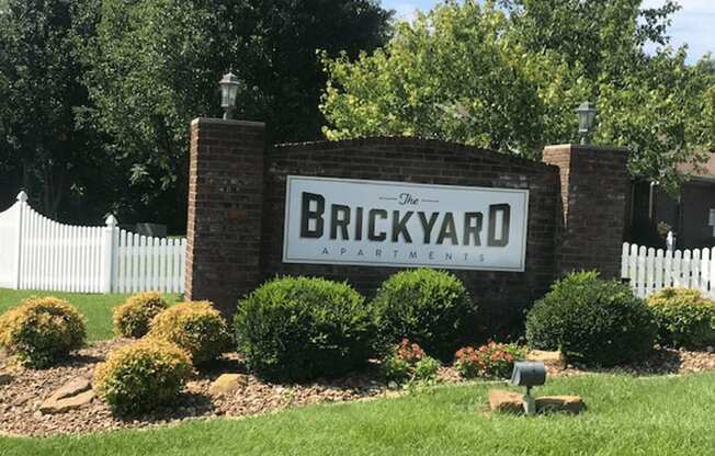 sign outside of brickyard apartments 