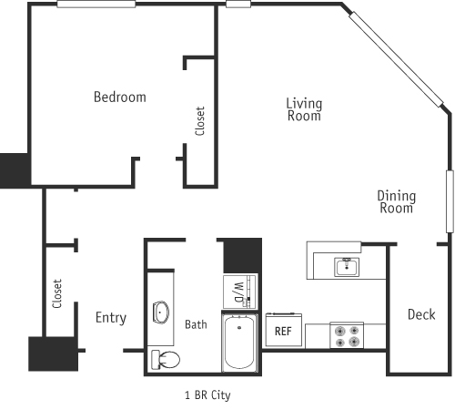 1 bed, 1 bath, 980 sqft, $2,644