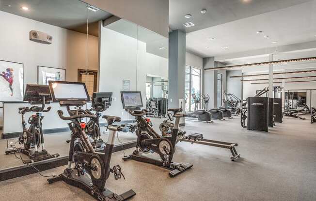 Professional Fitness Center at The Prescott Luxury Apartments in Austin, TX