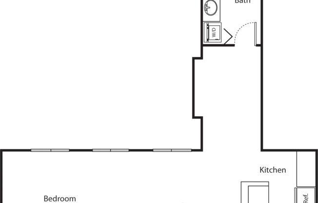 1 bed, 1 bath, 512 sqft, $1,645, Unit 409