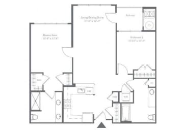 2 beds, 2 baths, $3,490