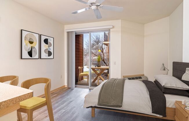 Studio, 1 bath, 427 sqft, $1,460, Unit A-105