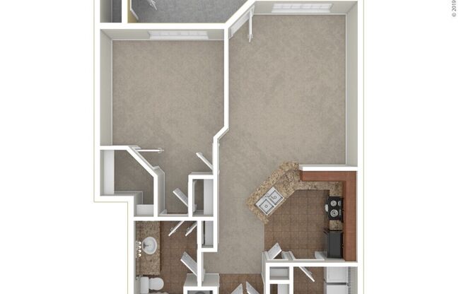 1 bed, 1 bath, 742 sqft, $1,530
