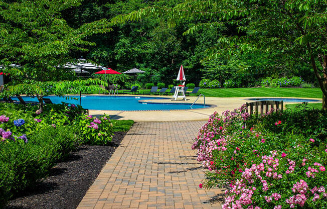 Poolside Landscaping at Atlantic Pointe