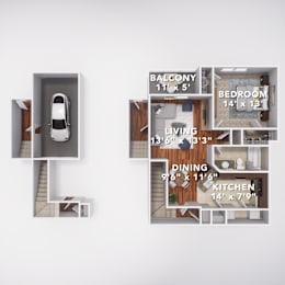 1 bed, 1 bath, 920 sqft, $1,599