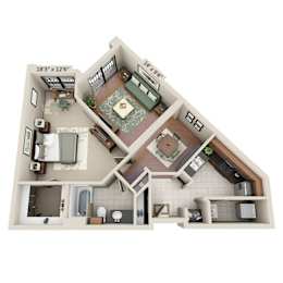 1 bed, 1 bath, 824 sqft, $1,438