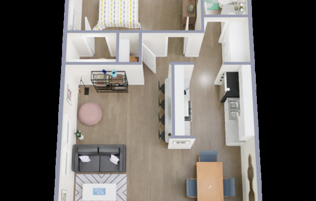 1 bed, 1 bath, 650 sqft, $1,229, Unit 38