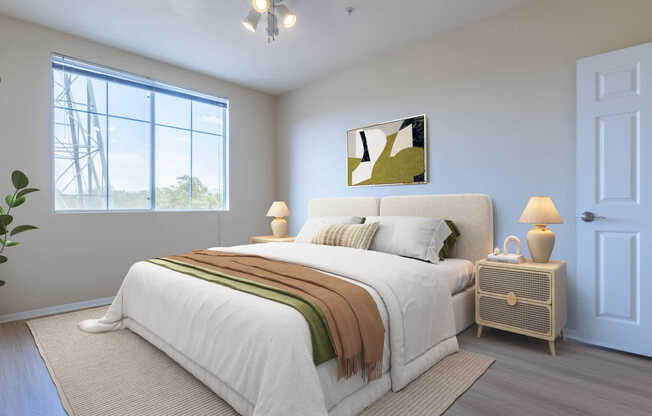 Bedroom with Hard Surface Flooring
