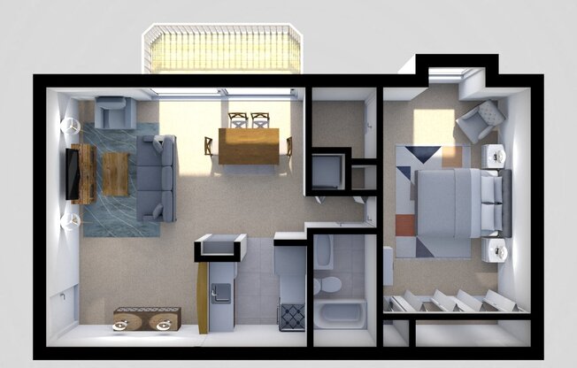 1 bed, 1 bath, $1,487