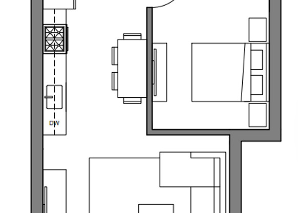 1 bed, 1 bath, 510 sqft, $3,250, Unit 506