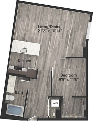 1 bed, 1 bath, 775 sqft, $2,530