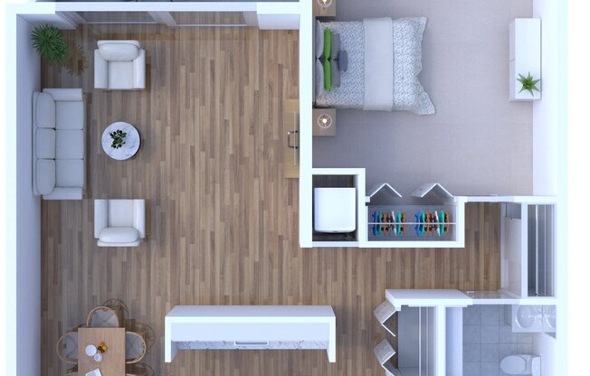 1 bed, 1 bath, 511 sqft, $1,515