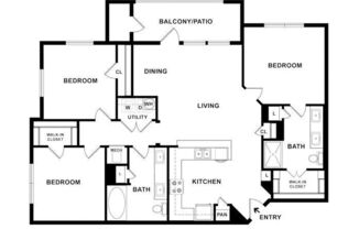 3 beds, 2 baths, 1,150 sqft, $1,981