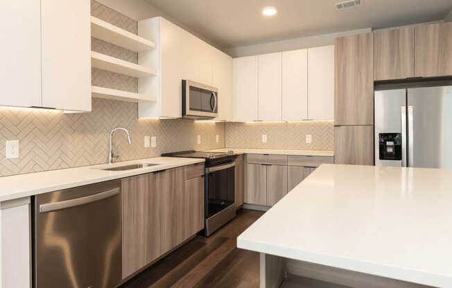 Kitchen with Stainless Steel Appliances