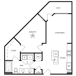 1 bed, 1 bath, 799 sqft, $1,854