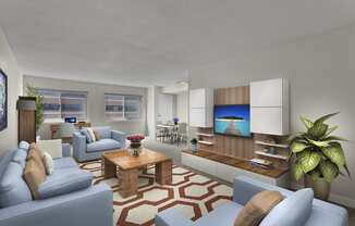 Modern Living Room at Metro 710, Maryland