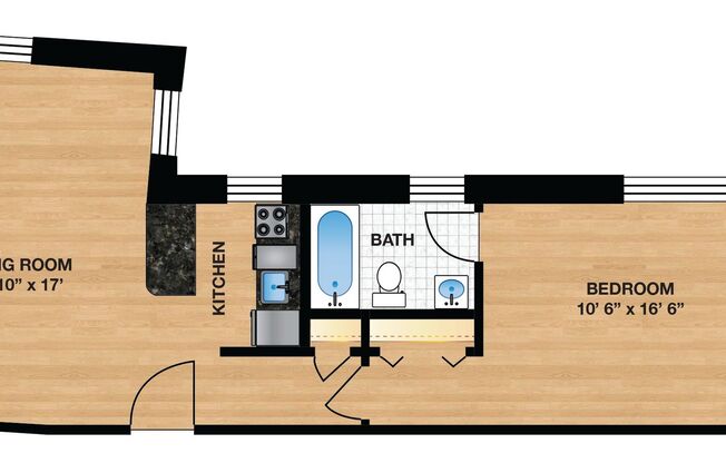 1 bed, 1 bath, 650 sqft, $2,595, Unit 209