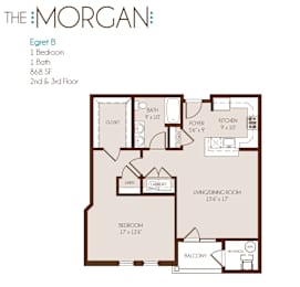 1 bed, 1 bath, 868 sqft, $1,646