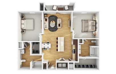 2 beds, 2 baths, 1,048 sqft, $1,853