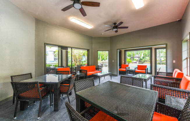 Lounge and Game Room at Paradise Island Apartments, Jacksonville, FL 32256