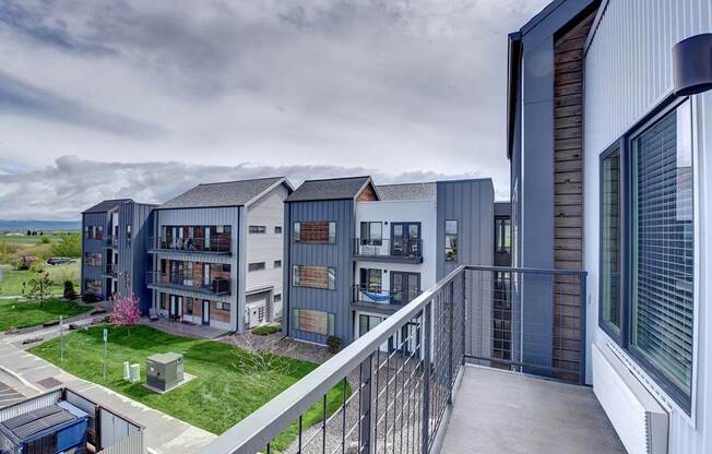 Private Patio And Balcony at West Village at Four Points, Bozeman, MT
