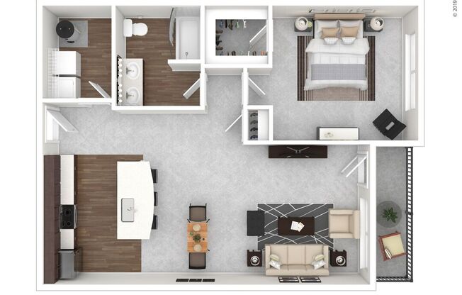 1 bed, 1 bath, 819 sqft, $1,699