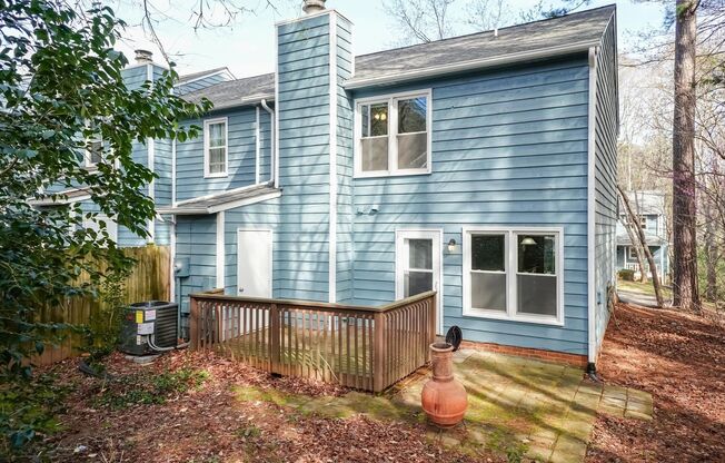 Quaint End Unit Two Bedroom Townhome in Cary