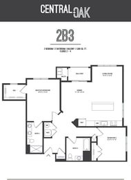 2 beds, 2 baths, 1,128 sqft, $2,995