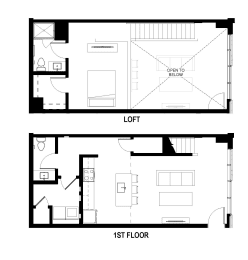 1 bed, 1.5 baths, 922 sqft, $2,295