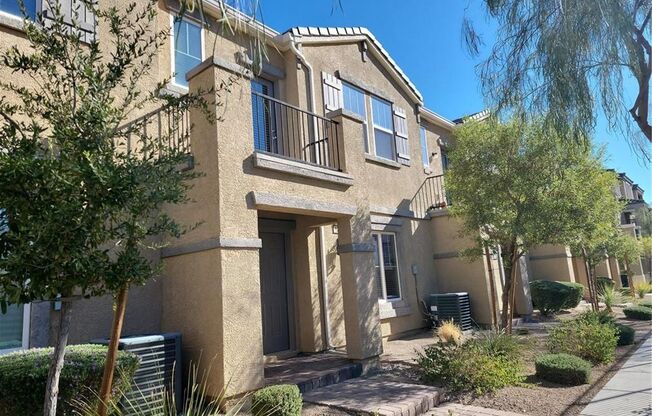 Modern Henderson Townhome with First-Floor Primary Suite & Mountain Views!