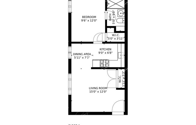 1 bed, 1 bath, $1,750, Unit 6