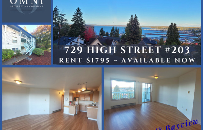 Bay View & City View Condo Great Location - High St, Bellingham