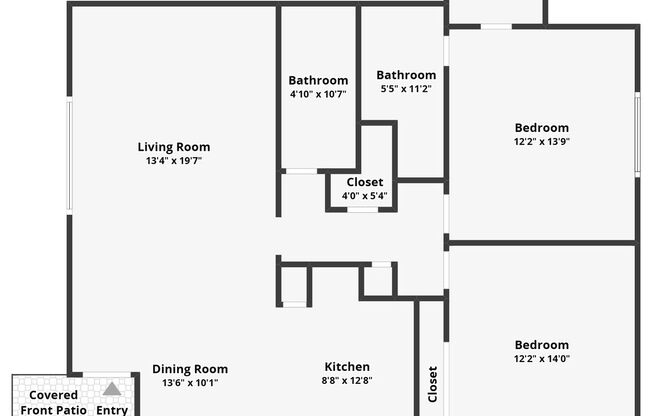 2 beds, 2 baths, 850 sqft, $2,275, Unit 2265-26