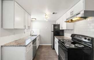 Upgraded kitchen at Northgate Townhomes in Tucker, GA