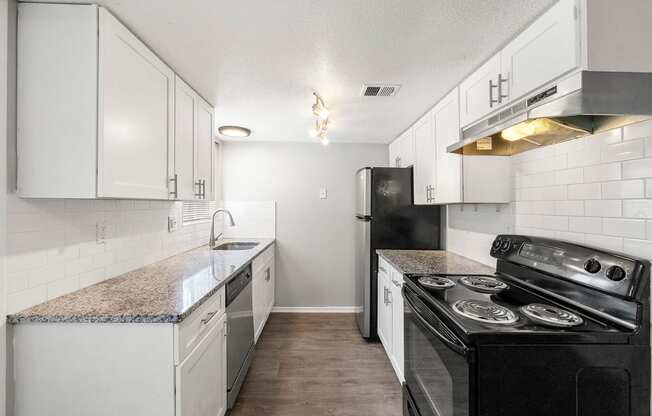 Upgraded kitchen at Northgate Townhomes in Tucker, GA