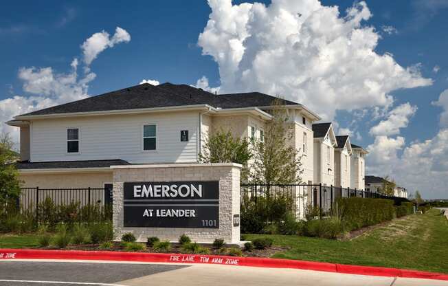 Emerson at Leander Exterior and Monument Sign