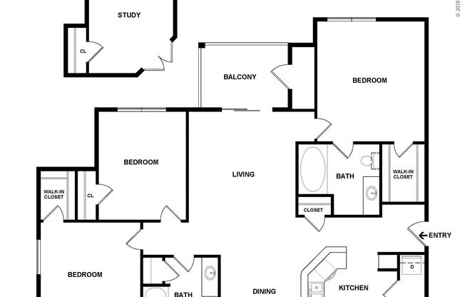 3 beds, 2 baths, 1,253 sqft, $1,980