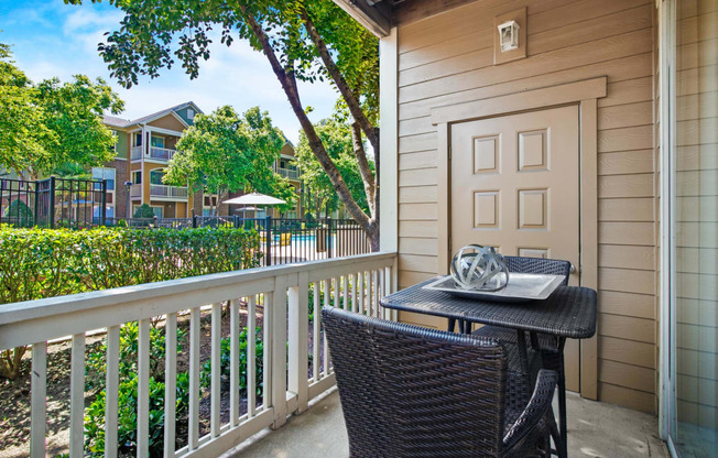 Patio at Alden Place at South Square, North Carolina